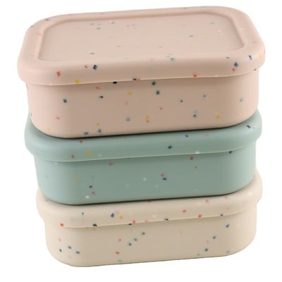 800ml 1200mlの屋外のオフィスBentoのための折りたたみシリコーンのお弁当箱