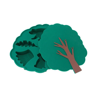 シリコン冷蔵庫 トレイ キップオン蓋付き 赤ちゃん用 噛み切れる食品 完璧な収納容器 0-12ヶ月 2-4歳 ケーキ用道具