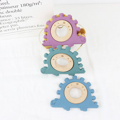 品質  Multi Color Silicone Children Wooden Toys Wristband For Infant 工場