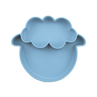 品質  Multiple Colors Non Slip Toddler Silicone Plates With Sheep Style Suction Type 工場