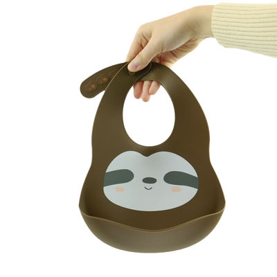 新生の赤ん坊のパン粉のキャッチャーのエコの友好的な文書が付いているかわいいシリコーンの胸当て