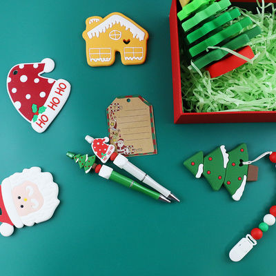BPAの自由な赤ん坊のシリコーンのおもちゃ、子供おしゃぶりのためのクリスマス ツリーのスタッカー