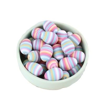 卵はネックレスの作成のためにチュアブル DIYのシリコーンの歯生期のビードを形づける