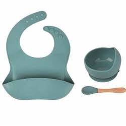 カスタム パントーン カラー シリコンディナーセット 5 PC シリコン吸い切断セット 食品グレード素材 OEM ODM