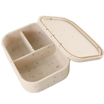 800ml 1200mlの屋外のオフィスBentoのための折りたたみシリコーンのお弁当箱