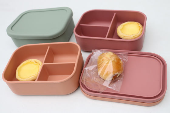 学生労働者ODMのための支持できるシリコーンの食糧貯蔵容器