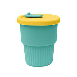 熱い証拠の茶ミルク ジュース300ml 350mlのための携帯用シリコーンの子供のコップ
