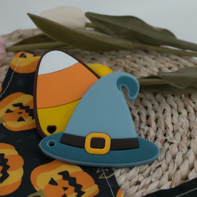 魔法使いの帽子キャンデー トウモロコシの形のハロウィンの多彩なシリコーンおしゃぶり