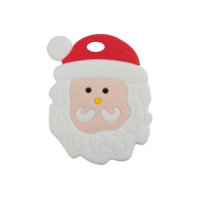 赤ん坊の歯生期のために多彩なクリスマスのジンジャーブレッド人の柔らかいシリコーンおしゃぶり