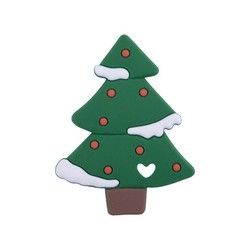 赤ん坊の歯生期のために多彩なクリスマスのジンジャーブレッド人の柔らかいシリコーンおしゃぶり