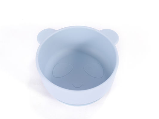 可愛いアニメ デザイン熊 パンダ形 ベビー シリコン 食器 無味 オーダーメイド ロゴ