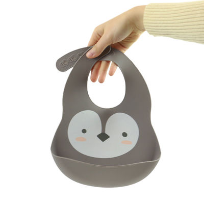 Cacoon猫Foxは幼児の朝食のFeedingsのためのシリコーンの食糧キャッチャーの胸当てを印刷した