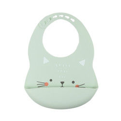 Cacoon猫Foxは幼児の朝食のFeedingsのためのシリコーンの食糧キャッチャーの胸当てを印刷した