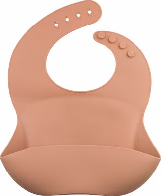カスタマイズされたロゴのシリコーンの赤ん坊の胸当て、女の子の男の子のための防水供給の胸当て