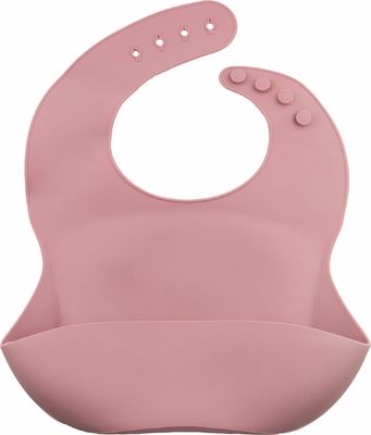 カスタマイズされたロゴのシリコーンの赤ん坊の胸当て、女の子の男の子のための防水供給の胸当て