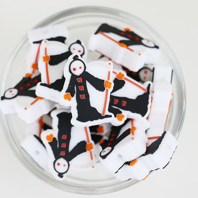 ペンKeychainsのためのハロウィン シリーズ シリコーンの焦点ビードDIY