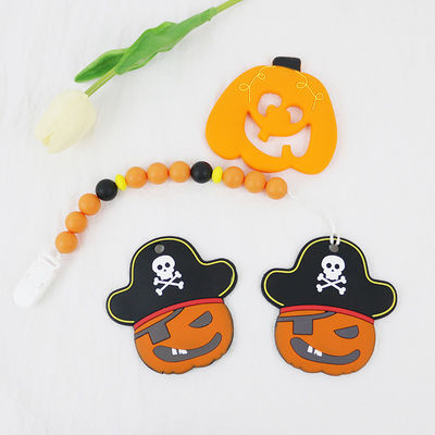 ハロウィンのkeychains 0-36か月の間柔らかく、適用範囲が広いシリコーンTeether赤ん坊DIYのシリコーンのteetherの