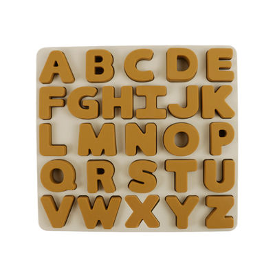 注文のロゴのシリコーンの子供のために友好的な教育おもちゃのalphabate 26の手紙のシリコーンの困惑BPA自由なEco