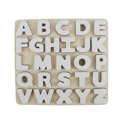 注文のロゴのシリコーンの子供のために友好的な教育おもちゃのalphabate 26の手紙のシリコーンの困惑BPA自由なEco