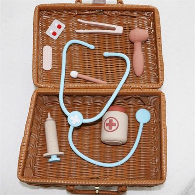 ODM シリコン 赤ちゃん用 おもちゃ 医者の役割 機能 8 パーツ 役割 機能