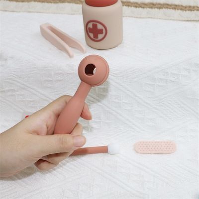 ODM 赤ちゃん シリコン 玩具 環境に優しい MOQ 100 BPA 無料 子供 シリコン 医者のキット