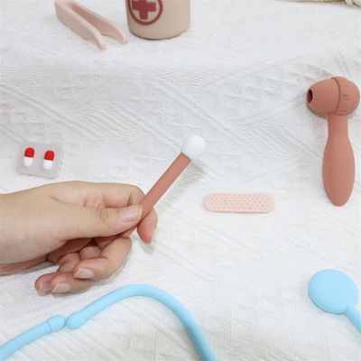 ODM 赤ちゃん シリコン 玩具 環境に優しい MOQ 100 BPA 無料 子供 シリコン 医者のキット
