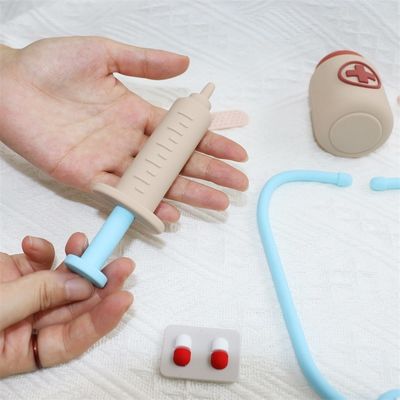 ODM 赤ちゃん シリコン 玩具 環境に優しい MOQ 100 BPA 無料 子供 シリコン 医者のキット