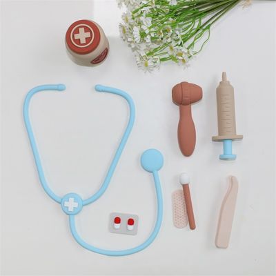 204g シリコン 医者のおもちゃセット 子供用の医療用ケース