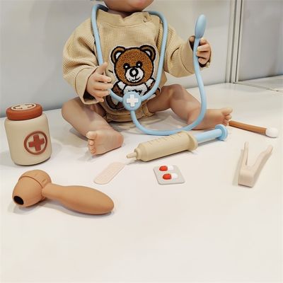 204g シリコン 医者のおもちゃセット 子供用の医療用ケース