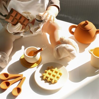 CE安全基準 シリコン用赤ちゃん用玩具 シリコン用玩具 ティーポットセット 17PCS