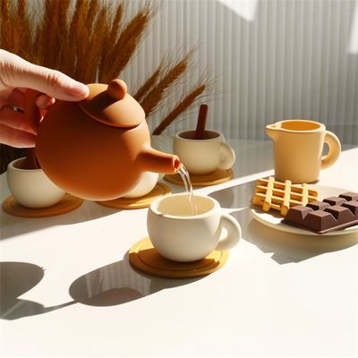 CE安全基準 シリコン用赤ちゃん用玩具 シリコン用玩具 ティーポットセット 17PCS