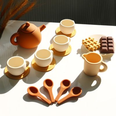 CE安全基準 シリコン用赤ちゃん用玩具 シリコン用玩具 ティーポットセット 17PCS