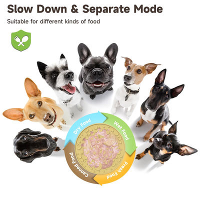 カスタム 新しい迷宮デザイン 外向き 楽しい 犬 食べ物 噛みつける パズル ボウル シリコン BPAフリー ペット スローフィッダー ドッグ ボウルプレート
