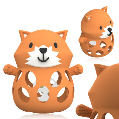 PAISEN BPAフリー 動物 赤ちゃん 歯 玩具 食品級 シリコン 歯 歯 ブラシ 脱落防止 手首 手歯 赤ちゃん 噛む 玩具