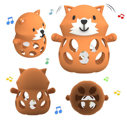 PAISEN BPAフリー 動物 赤ちゃん 歯 玩具 食品級 シリコン 歯 歯 ブラシ 脱落防止 手首 手歯 赤ちゃん 噛む 玩具