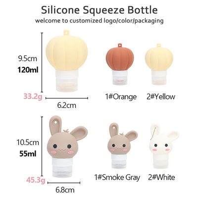 卸売 90ML ポータブルリーク防止 圧縮可能な化粧品 コンテナ 旅行用キット シリコン シャンプー 旅行用ボトル トイレット用品セット