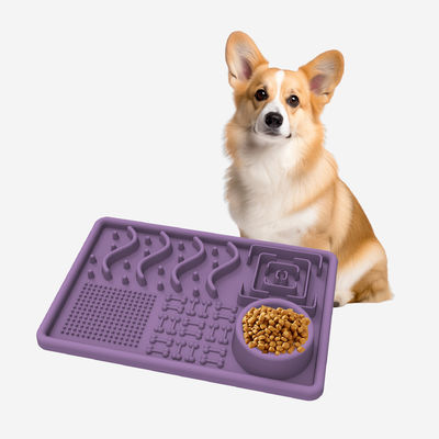 無毒 オーダーメイド シリコン 犬 ペット フィッダー ゆっくりと 噛む 食べ物 水皿 ボウル