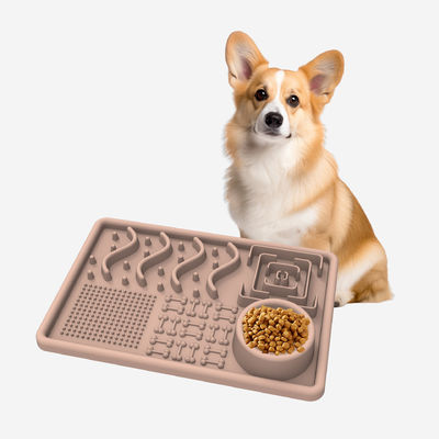 無毒 オーダーメイド シリコン 犬 ペット フィッダー ゆっくりと 噛む 食べ物 水皿 ボウル