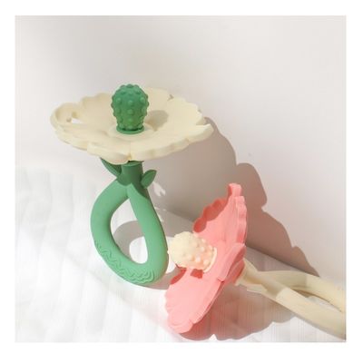 PAISEN オーダーメイド 花 赤ちゃん 食事 歯磨き 玩具 食用品 赤ちゃん シリコン 歯磨き 歯磨き 玩具 赤ちゃん 手歯磨き 製品