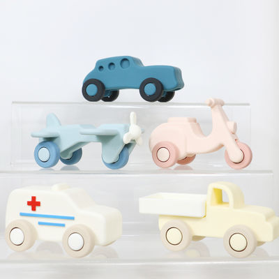 工場 卸売 シリコン 赤ちゃん 子供 車 玩具 ベビー モンテッソー 玩具 車 幼児 有機 歯