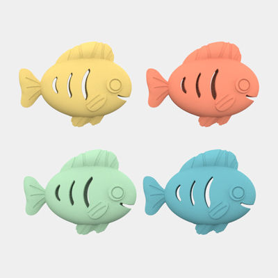 食品用シリコン 猫 ミント ボール 魚形 玩具 ペット 玩具 インタラクティブ ボール 歯 掃除 ペット 玩具 アクセサリー