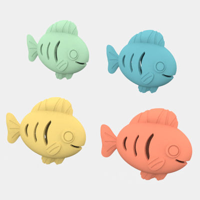 食品用シリコン 猫 ミント ボール 魚形 玩具 ペット 玩具 インタラクティブ ボール 歯 掃除 ペット 玩具 アクセサリー