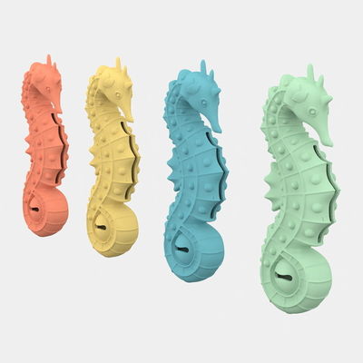 BPA のないシリコン 海馬 ペット 玩具 パズル スローフィッダー&歯歯 噛む玩具 犬&猫