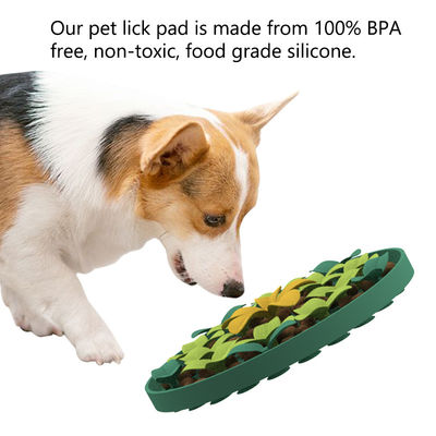 カスタムシリコンペット製品 可愛い花 パターンシリコンペット 犬の食用マット シリコンのスローフィッダー