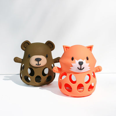PAISEN 熊 歯磨き手袋 ユニセックス オーダーメイド BPA 無料 新生児 ギフト 可愛い 動物形 シリコン 歯磨き用 おもちゃ 柔らかい 赤ちゃん 歯