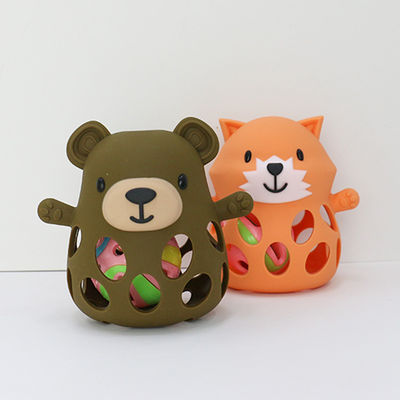 PAISEN 熊 歯磨き手袋 ユニセックス オーダーメイド BPA 無料 新生児 ギフト 可愛い 動物形 シリコン 歯磨き用 おもちゃ 柔らかい 赤ちゃん 歯