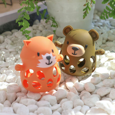 PAISEN 熊 歯磨き手袋 ユニセックス オーダーメイド BPA 無料 新生児 ギフト 可愛い 動物形 シリコン 歯磨き用 おもちゃ 柔らかい 赤ちゃん 歯