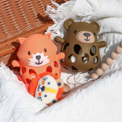 PAISEN 熊 歯磨き手袋 ユニセックス オーダーメイド BPA 無料 新生児 ギフト 可愛い 動物形 シリコン 歯磨き用 おもちゃ 柔らかい 赤ちゃん 歯