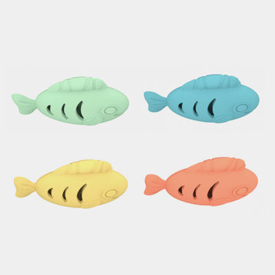 BPAフリー食品グレード シリコン ペット 犬訓練 魚形玩具 スナック ゆっくり漏れ シリコン フィッダー 魚玩具