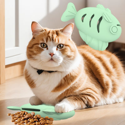 BPAフリー食品グレード シリコン ペット 犬訓練 魚形玩具 スナック ゆっくり漏れ シリコン フィッダー 魚玩具